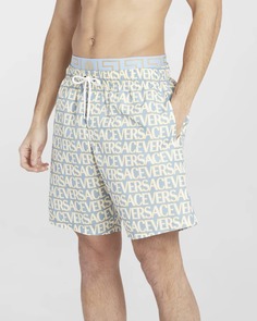 Мужские шорты для плавания с логотипом Greca Allover Versace
