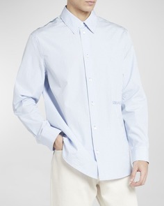 Мужская полосатая спортивная рубашка с принтом на спине Versace