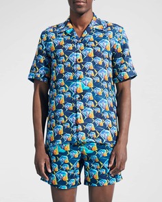 Мужская льняная рубашка Piranha Camp Vilebrequin
