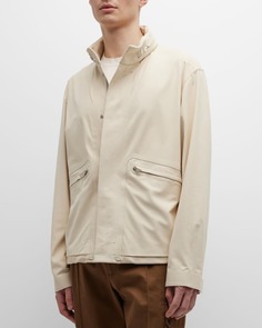 Мужская куртка Stowaway Hood из нубука Blouson ZEGNA