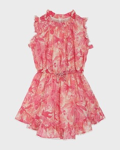 Имбирное платье-футляр с цветочным принтом для девочки, размер 2–10 Zimmermann