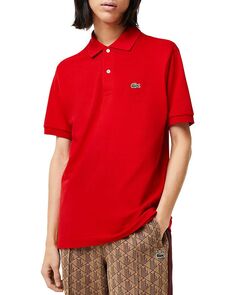 Классическая модная рубашка-поло Lacoste из хлопкового пике Lacoste