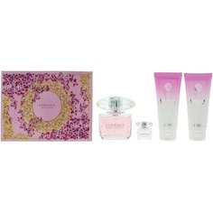 Женская туалетная вода Versace Bright Crystal 4 Piece Gift Set: Eau De Toilette 90ml - Shower Gel 100ml