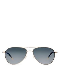 Поляризованные солнцезащитные очки-авиаторы Benedict, 59 мм Oliver Peoples