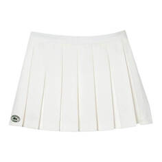 Юбка Sporty &amp; Rich x Lacoste Tennis Pleated, белый