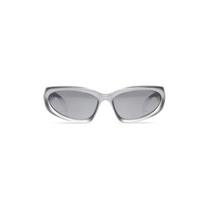 Солнцезащитные очки Balenciaga Swift Oval, серебряный