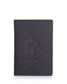 Кожаный чехол для паспорта США с блокировкой RFID ROYCE New York
