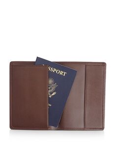 Кожаный чехол для паспорта США с блокировкой RFID ROYCE New York