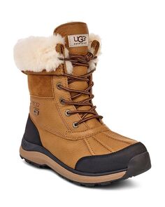 Женские ботинки Adirondack с круглым носком из кожи и замши UGG, коричневый