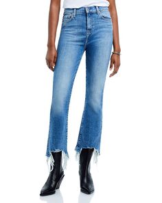 Укороченные расклешенные джинсы Slim Kick с высокой посадкой в ​​цвете Sloan Vintage 7 For All Mankind