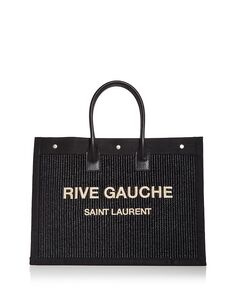 Сумка-тоут Rive Gauche с вышивкой Saint Laurent