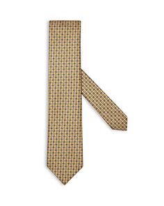 Шелковый галстук с геометрическим принтом Overlook Circle Zegna