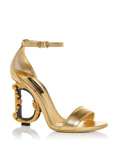 Женские босоножки на высоком каблуке D&amp;G Dolce &amp; Gabbana
