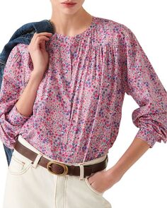 Хлопковая блузка с цветочным принтом Xala ba&amp;sh Ba&Sh