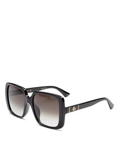 Женские солнцезащитные очки квадратной формы, 56 мм Gucci