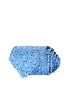 Классический шелковый галстук с принтом Parachute Gancini Ferragamo