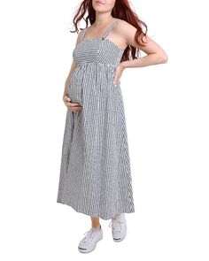 Расклешенное платье миди для беременных Ingrid &amp; Isabel