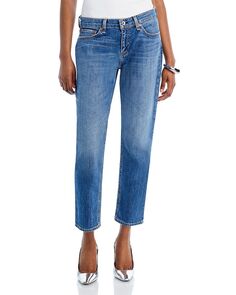 Узкие джинсы-бойфренды до щиколотки с низкой посадкой Dre в цвете Julienne rag &amp; bone