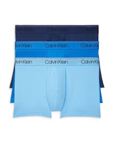 Эластичные влагоотводящие шорты из микрофибры с низкой посадкой, упаковка из 3 шт. Calvin Klein