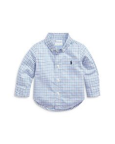 Рубашка на пуговицах в клетку для мальчиков - для малышей Ralph Lauren