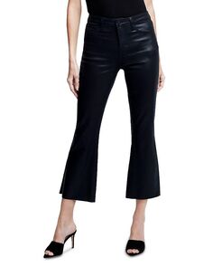 Укороченные расклешенные джинсы Kendra с высокой посадкой L&apos;AGENCE L'agence