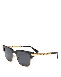 Женские солнцезащитные очки сплошной квадратной формы, 55 мм Versace