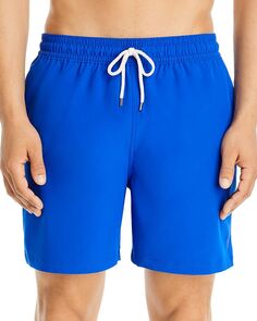 5-дюймовые плавательные шорты Traveller Polo Ralph Lauren, синий