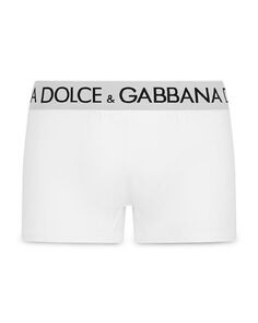 Трусы-боксеры с логотипом на поясе из смеси хлопка Dolce &amp; Gabbana