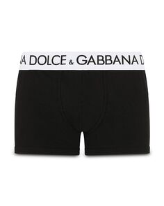 Трусы-боксеры с логотипом на поясе из смеси хлопка Dolce &amp; Gabbana