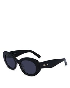 Овальные солнцезащитные очки, 53 мм Ferragamo