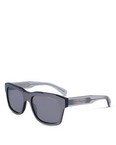 Классические плоские прямоугольные солнцезащитные очки с логотипом, 56 мм Ferragamo