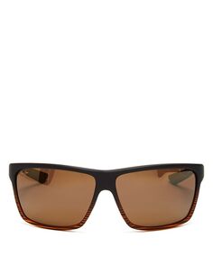 Солнцезащитные очки поляризованной квадратной формы, 64 мм Maui Jim