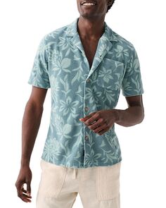 Мужская рубашка стандартного кроя с цветочным принтом Cabana Faherty