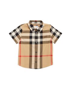 Рубашка Mini Owen в винтажную клетку для мальчиков - для малышей Burberry