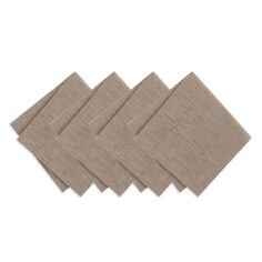 Водостойкие и грязеотталкивающие салфетки Continental Solid Texture, набор из 4 шт. Elrene Home Fashions