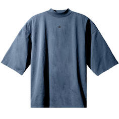 Футболка Yeezy Gap Engineered by Balenciaga Logo 3/4 Sleeve, темно-синий