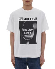 Фото 1 Хлопковая футболка с рисунком Helmut Lang