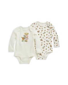 Комплект из 2 хлопковых боди Polo Bear для девочек - для малышей Ralph Lauren