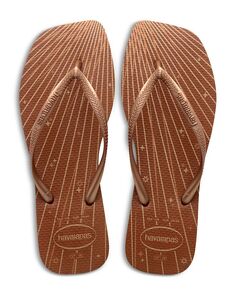 Женские узкие сандалии без шнуровки с квадратным носком и ремешками havaianas