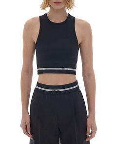 Укороченная майка с логотипом Helmut Lang