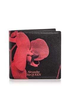 Кожаный бумажник 8CC двойного сложения Alexander McQUEEN