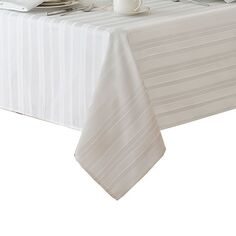 Продолговатая жаккардовая скатерть Denley Stripe, 60 x 120 дюймов Villeroy &amp; Boch