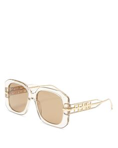 Квадратные солнцезащитные очки, 55 мм Fendi