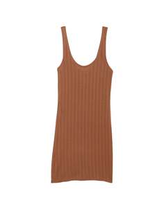 Ночная рубашка Victoria&apos;s Secret Luxe Modal Ribbed, коричневый
