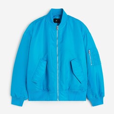 Куртка H&amp;M Loose Fit Bomber, синий H&M