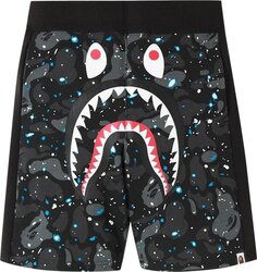 Шорты BAPE Space Camo Shark Sweat Shorts &apos;Black&apos;, черный