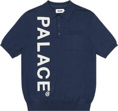 Поло Palace Intarsia Font Polo &apos;Navy&apos;, синий