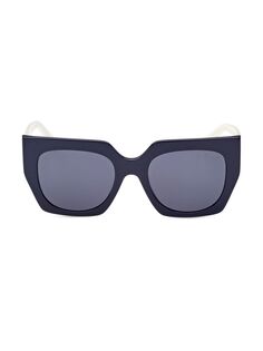 Квадратные солнцезащитные очки 52 мм Emilio Pucci, слоновая кость