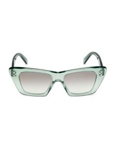 Солнцезащитные очки «кошачий глаз» 51 мм CELINE, зеленый