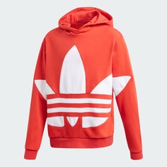 Худи Adidas Kids Originals Big Trefoil, красный/белый